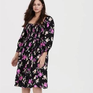 Black Floral Torrid Dress